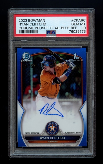 Ryan Clifford 2023 Bowman Chrome Blue Auto /150 RC