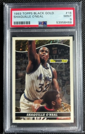 1993 Topps Black Gold #18 Shaquille O'Neal Magic HOF PSA 9 MINT