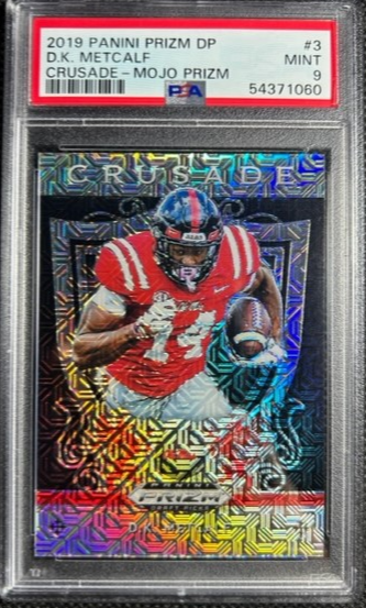 2019 Panini Prizm Dp Mojo /49 SSP Crusade DK Metcalf #3 Rookie RC PSA 9 MINT