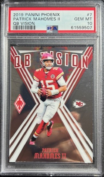 2019 Panini Phoenix Patrick Mahomes QB Vision PSA 10 Gem Mint Kansas City Chiefs