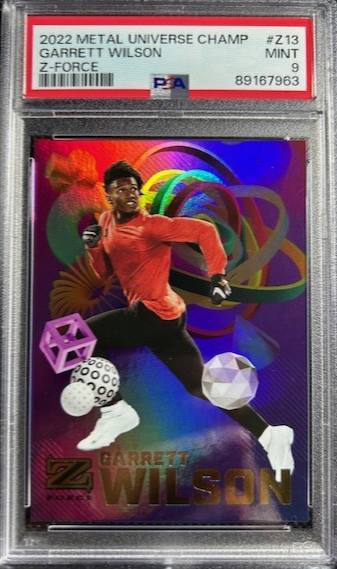 2022 Skybox Metal Universe Skybox Z-Force Garrett Wilson RC Rookie PSA 9 MINT