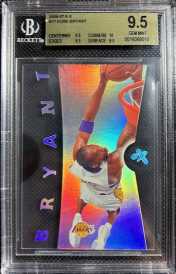 2006 Fleer E-X Kobe Bryant #17 BGS 9.5+ TRUE GEM MINT w/10 sub Los Angeles Lakers