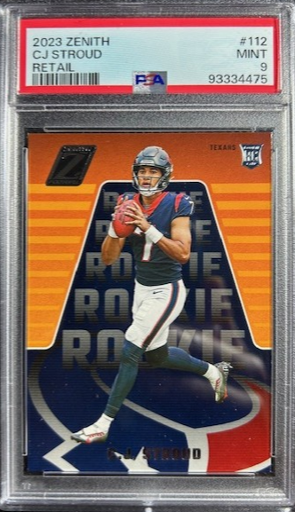 2023 Panini Zenith  #112 C.J. Stroud RC Rookie PSA 9 MINT Houston Texans