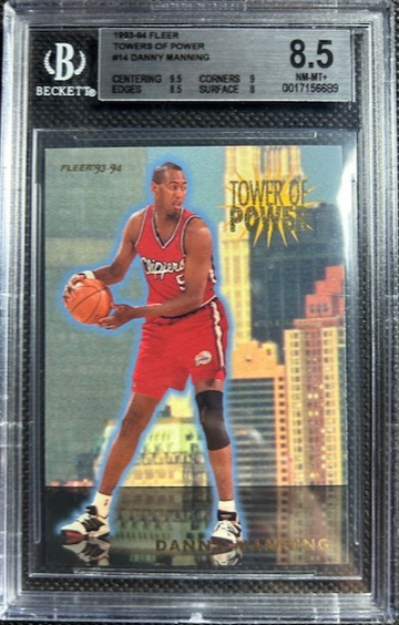 1993-94 Fleer Tower of Power Danny Manning #14 BGS 8.5 Los Angeles Clippers