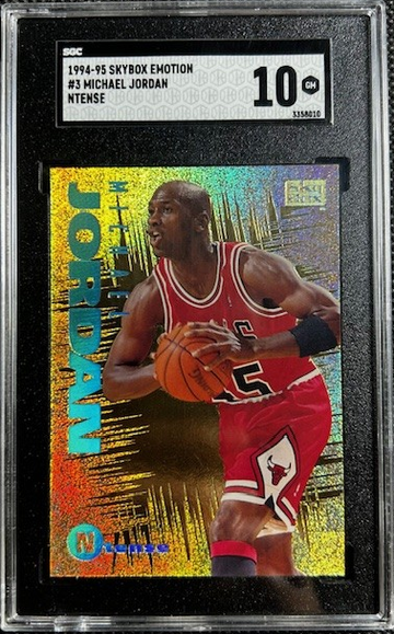 1994-95 Skybox Emotion NTENSE N-Tense #3 Michael Jordan SGC 10 Gem Mint