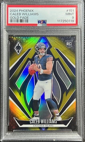 2024 Panini Phoenix Caleb Williams /125 SP Gold Fade PSA 9 MINT RC Rookie Bears