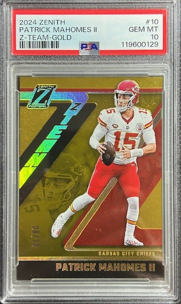 2023 Panini Contenders Patrick Mahomes Week 18 Ticket /18 PSA 10 GEM MINT CHIEFS