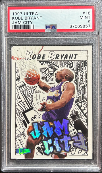 1997-98 Fleer Ultra Jam City Kobe Bryant PSA 9 MINT NBA HOF Lakers Card #18JC