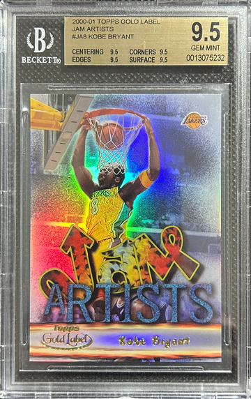 2000 Topps Gold Label Kobe Bryant Jam Artists #JA8 BGS 9.5 True Quad Gem Mint