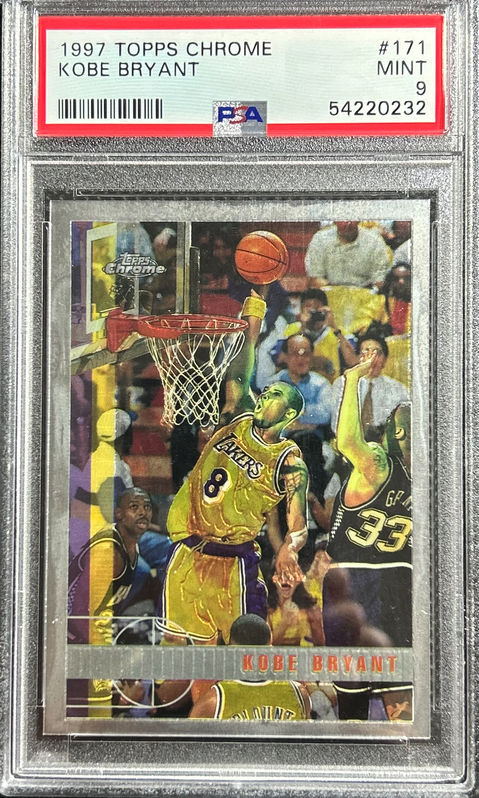 1997 Topps Chrome Kobe Bryant Base #171 PSA 9 | Card Ladder