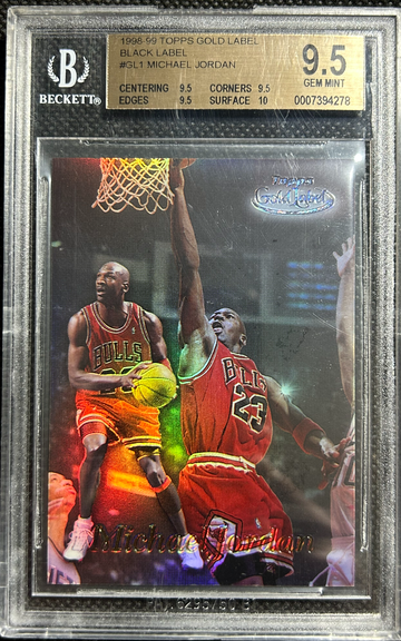 1998-99 Topps Gold Label BLACK Label #GL1 Michael Jordan BGS 9.5+ TRUE GEM MINT