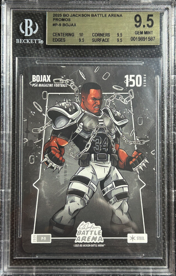 2025 BO JACKSON BATTLE ARENA PROMO PSA MAGAZINE #9 BOJAX BGS 9.5+ TRUE GEM MINT