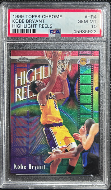 1999 Kobe Bryant Topps Chrome Highlight Reels #HR4 - PSA 10 Gem Mint Lakers HOF