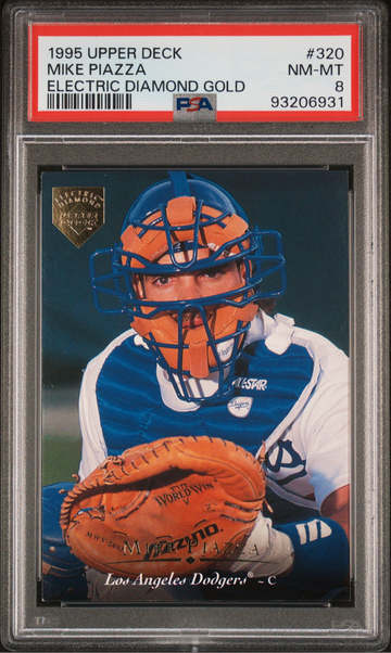 1995 Upper Deck Electric Diamond GOLD Mike Piazza #320 PSA 8 Rare Series 2