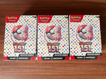 Pokémon TCG Scarlet and Violet 151 Booster Bundle New and Sealed Lot of 3
