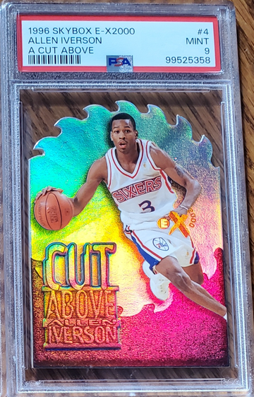 1996 Skybox E-X2000 Allen Iverson A Cut Above PSA 9