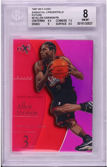 1997 E-X2001 Allen Iverson Essential Credentials Future BGS 8