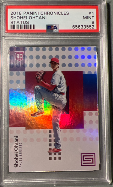 2018 Panini Chronicles Shohei Ohtani RC rookie Status PSA 9