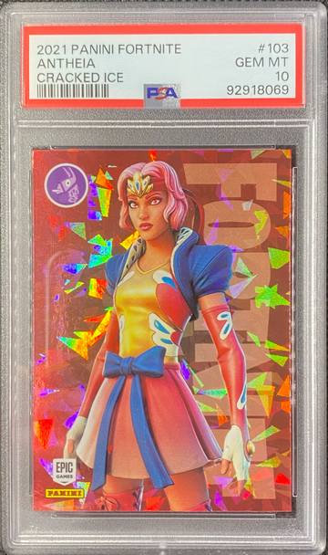 2021 Panini Fortnite Series 3 - #103 Antheia Crystal Shard Cracked Ice PSA 10