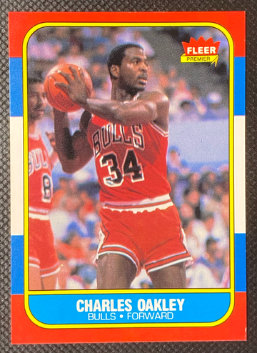 1986-87 Fleer - Charles Oakley Rookie RC #81 Bulls