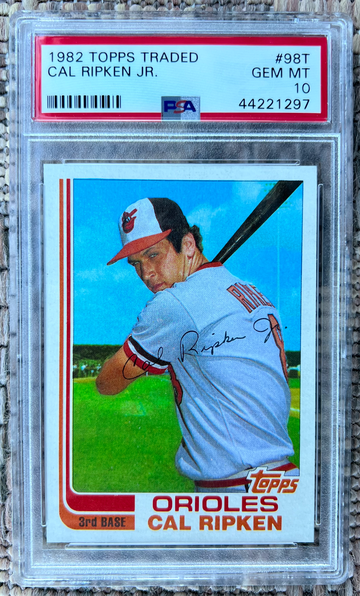 1982 Topps Traded Cal Ripken Jr. #98T Rookie PSA 10 Gem Mint Low Pop HOF