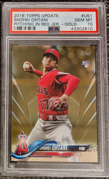 2018 Topps Update US1 Shohei Ohtani Gold Rookie RC PSA 10 GEM MINT