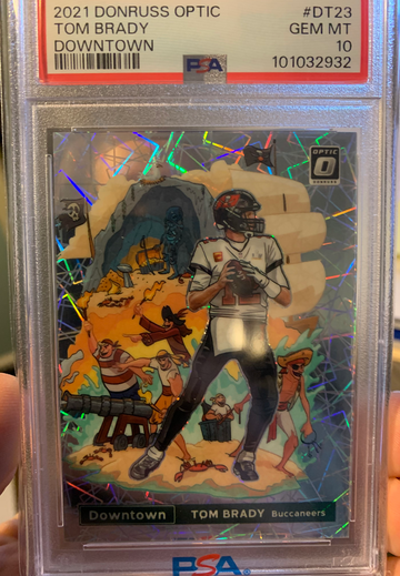 Tom Brady 2021 Optic Downtown PSA 10