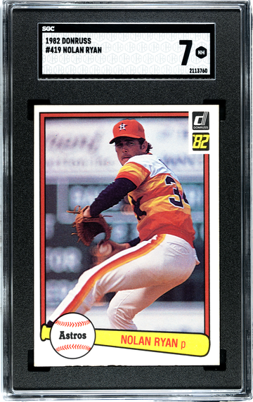 1982 Donruss #419 Nolan Ryan SGC 7