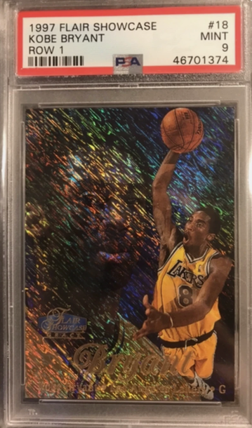 Kobe Bryant 1997 Flair Showcase Row 1 #18 - PSA 9