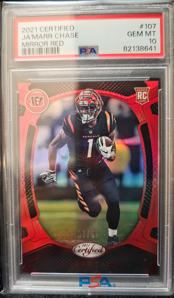2021 Certified Ja'marr Chase #107 RC #/99