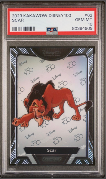 Scar 2023 Kakawow Phantom Disney 100 Years of Wonder #62 The Lion King PSA 10