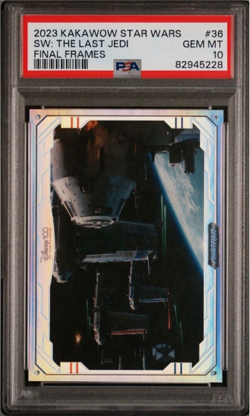 2023 Kakawow Disney 100 Star Wars #36 The Last Jedi Silver Final Frames PSA 10