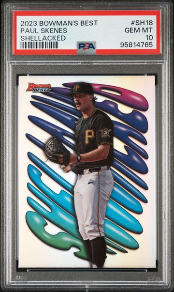 2023 BOWMAN'S BEST SHELLACKED - PAUL SKENES #SH18 - PSA 10