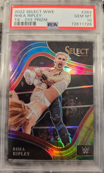 2022 Select WWE Rhea Ripley Tie Dye Prizm SSP Ringside
