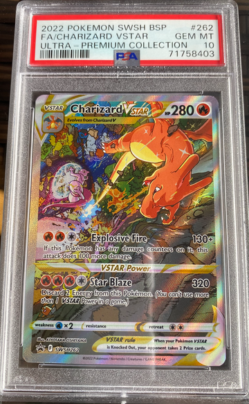 2022 Pokemon Charizard Vstar Ultra Premium Collection Box Promo PSA 10