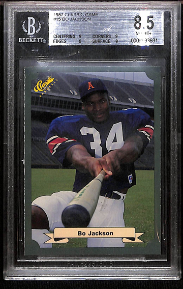 1987 Classic Game Bo Jackson BGS 8.5