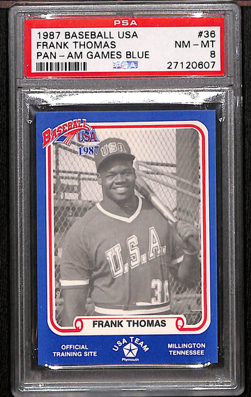 1987 Pan-am Games Blue Frank Thomas PSA 8