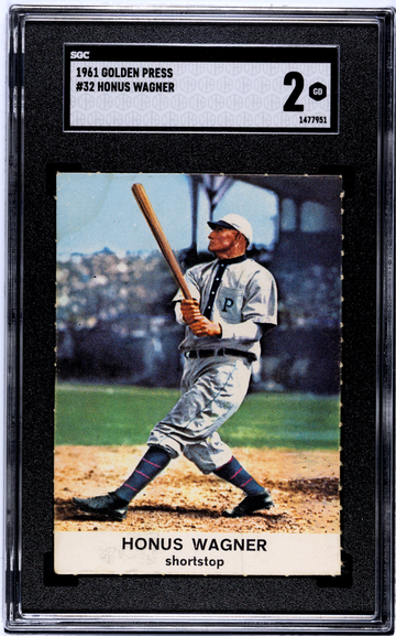 1961 Golden Press #32 Honus Wagner SGC 2