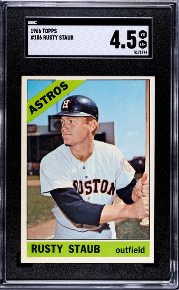 1966 Topps #106 Rusty Staub SGC 4.5