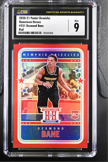 2020-21 Panini Chronicles Hometown Heroes #551 Desmond Bane Red CSG 9