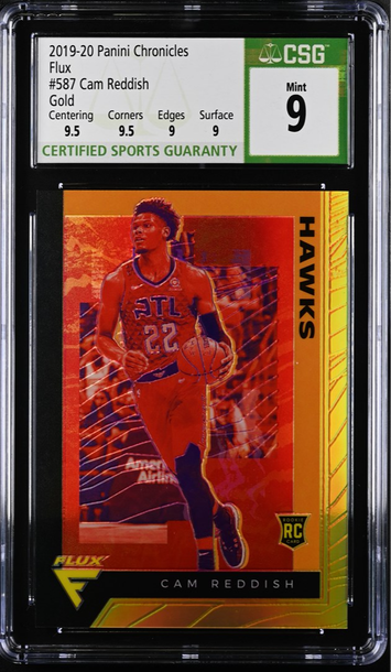 2019-20 Panini Chronicles Flux #587 Cam Reddish CSG 9