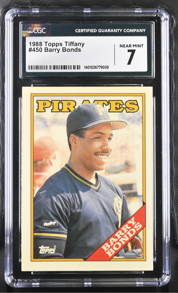 1988 Topps Tiffany #450 Barry Bonds CGC 7