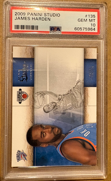 James Harden Panini Studio #135 PSA 10 Gem Mint