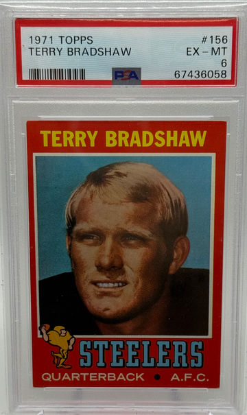 1971 Topps Terry Bradshaw Rookie #156 PSA 6