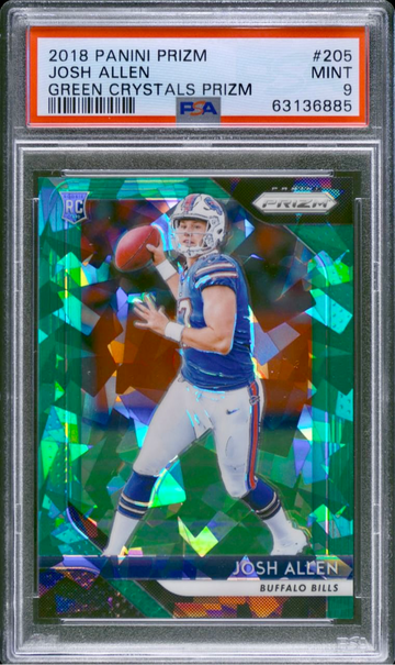 2018 Prizm Josh Allen Green Crystals Rookie /75