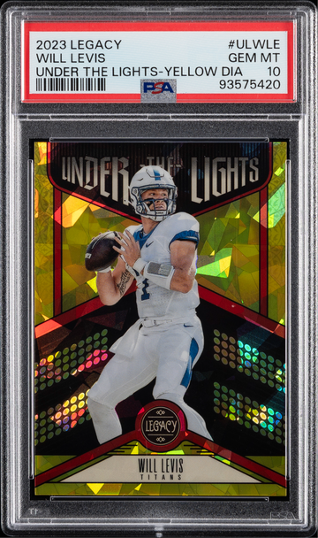 2023 Panini Legacy Will Levis Under the Lights Yellow Diamond  