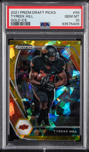 2021 Prizm Draft Picks Tyreek Hill Gold Ice 
