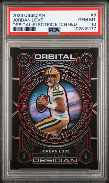 2023 Obsidian Jordan Love Orbital Electric Etch Red /10