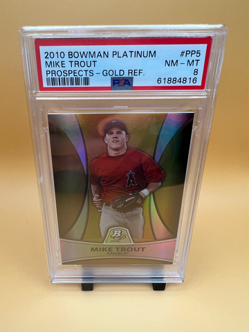 2010 Bowman Platinum #pp5 Mike Trout Propects Gold Ref