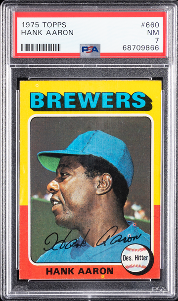 1975 Topps Hank Aaron #660 PSA 7